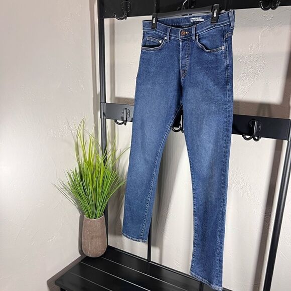 H&M slim low waist denim jeans button up fly size 32/32 - Picture 7 of 15